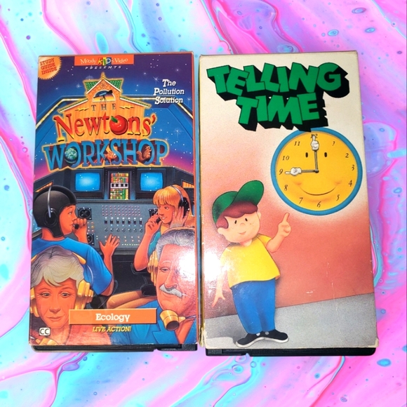 Media | Set Of 2 Educational Kidsfamily Vhs Tapes | Poshmark